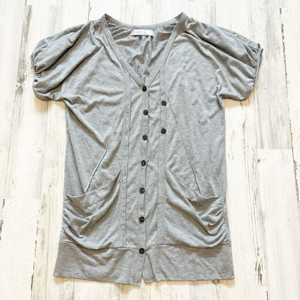 Free People Beach Gray Tunic Top Size M